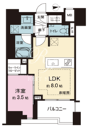 ルジェンテ板橋 1102 間取り図