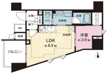 ルジェンテ板橋 1103 間取り図