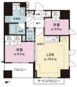 ルジェンテ板橋 1401 間取り図