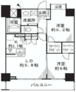 ドゥーエ東十条 203 間取り図