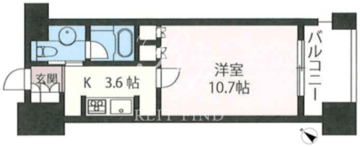 エスティメゾン銀座 405 間取り図