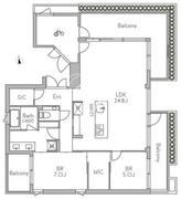 グランデュオ学芸大学4 401 間取り図