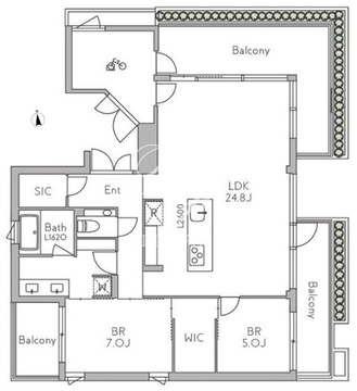 グランデュオ学芸大学4 401 間取り図