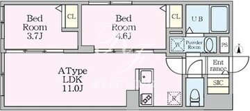 エルファーロ目黒3 101 間取り図