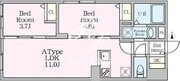 エルファーロ目黒3 201 間取り図