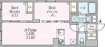 エルファーロ目黒3 401 間取り図