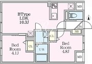 エルファーロ目黒3 102 間取り図