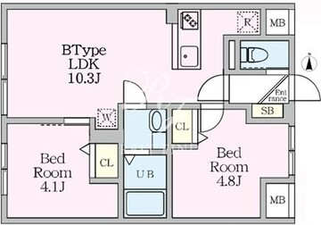 エルファーロ目黒3 102 間取り図