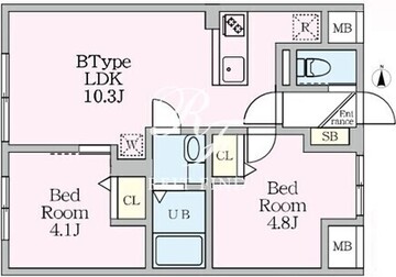 エルファーロ目黒3 302 間取り図