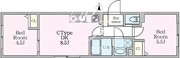エルファーロ目黒3 103 間取り図