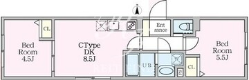 エルファーロ目黒3 103 間取り図