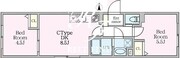 エルファーロ目黒3 303 間取り図