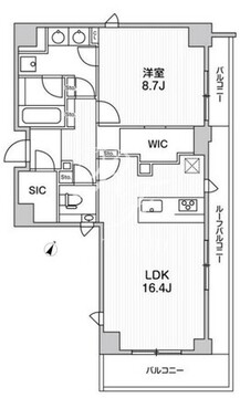ライトハウス元浅草 901 間取り図