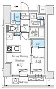 シーズンフラッツ大森北三丁目 203 間取り図