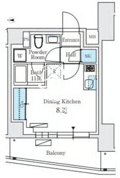 シーズンフラッツ大森北三丁目 304 間取り図
