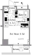 パークアクシス新板橋ウエスト 602 間取り図