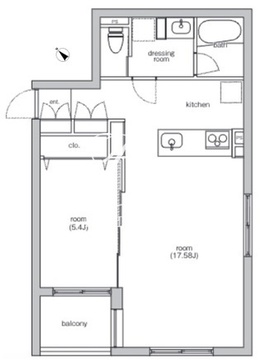 シエラガーデンズ 203 間取り図