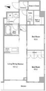 ケリア西馬込アジールコート 317 間取り図