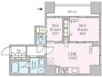 ガーデンザヴィス木場 403 間取り図