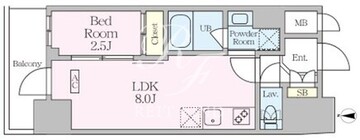 ガーデンザヴィス木場 1202 間取り図