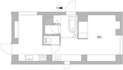天神町プレイス 501 間取り図