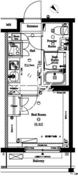 アークマーク目黒不動前 203 間取り図