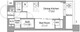 コンフォリア・リヴ大崎 406 間取り図