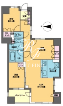 カスタリア東日本橋 504 間取り図