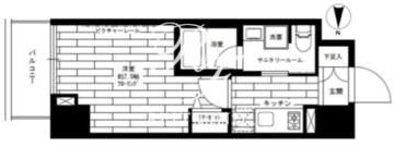 ステージファースト新御徒町2 202 間取り図