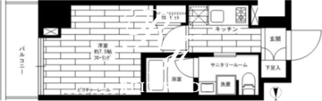 ステージファースト新御徒町2 803 間取り図