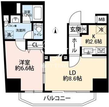 プレール・ドゥーク元浅草 802 間取り図