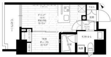 ステージファースト蔵前2アジールコート 1202 間取り図