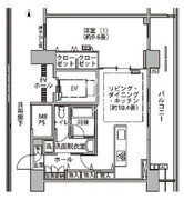 東雲キャナルコートCODAN 17-1302 間取り図