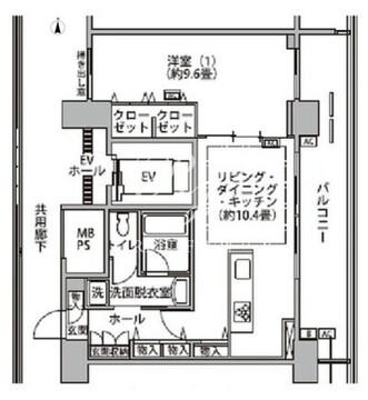 東雲キャナルコートCODAN 17-1302 間取り図