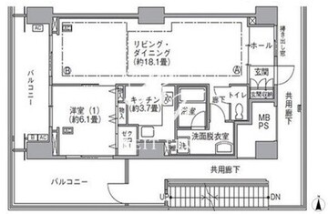 東雲キャナルコートCODAN 16-813 間取り図