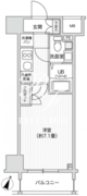 レジディア笹塚2 607 間取り図