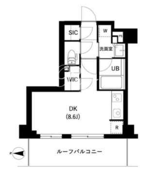 ザ・レジデンス三ノ輪2 702 間取り図