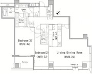二番町パークフォレスト 1308 間取り図