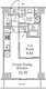 レジディア千駄木 211 間取り図