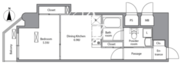 レジディア入谷 206 間取り図