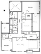 レジディア上目黒 201 間取り図