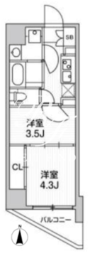 ルネサンスコート町屋 901 間取り図