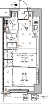 アルコバレーノ蓮根2 201 間取り図