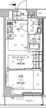 アルコバレーノ蓮根2 402 間取り図