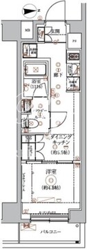 アルコバレーノ蓮根2 606 間取り図