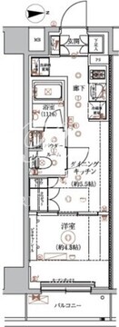 アルコバレーノ蓮根2 507 間取り図