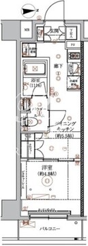 アルコバレーノ蓮根2 407 間取り図