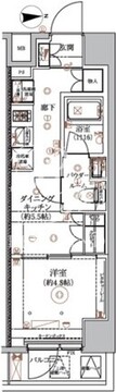 アルコバレーノ蓮根2 406 間取り図