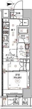 アルコバレーノ蓮根2 207 間取り図