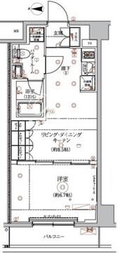 アルコバレーノ蓮根2 703 間取り図